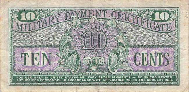 USA MPC Series 611 p.M51 10 Cents 1964 F